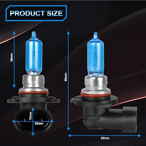 XRDHJI Fit for Honda Accord 2013 2014 2015 2016 2017 2018 & 2008-2012 Coupe High Performance Halogen Headlight Bulbs,9005 High Beam + H11 Low Beam Headlamp Replacement Bulbs Kit, Plug and Play,Pack of 4 - Image 5