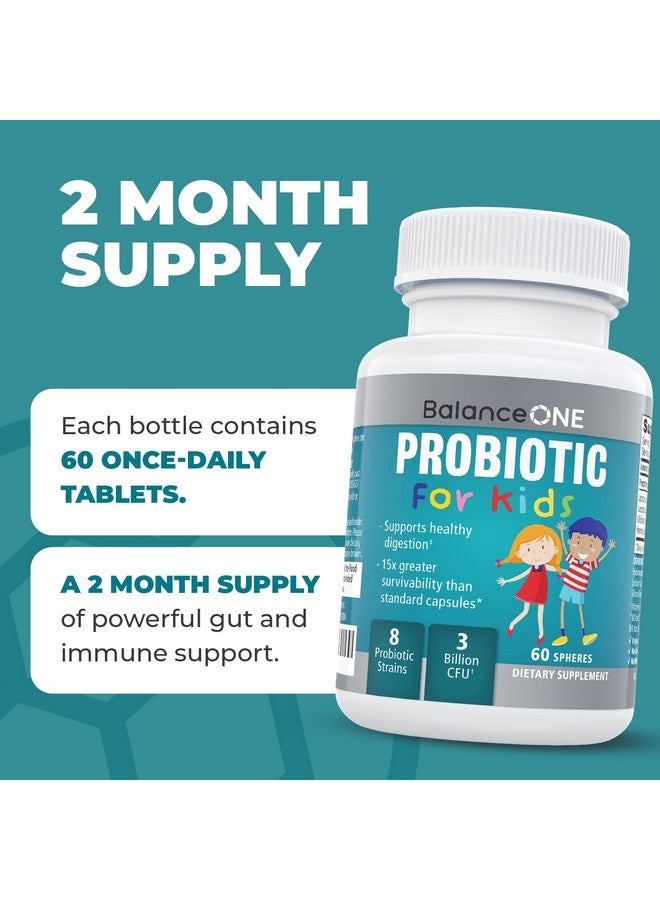 Balance ONE Balance ONE Time-Release Kids Probiotic - 15x Better Survivability Than Capsules or Gummies - 2 Month Supply - 3 Billion CFU Children’s Gut Health & Digestive Support - Sugar Free & Easy to Swallow - Image 4