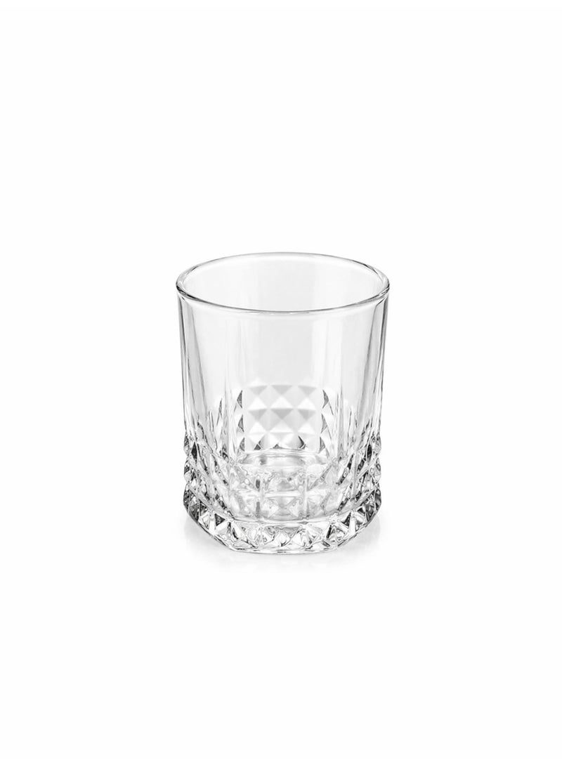 Home Pro Elegant Crystal-Cut Glass Tumbler – Premium Clear Drinking Glass for Water, Juice & Everyday Use - Image 1