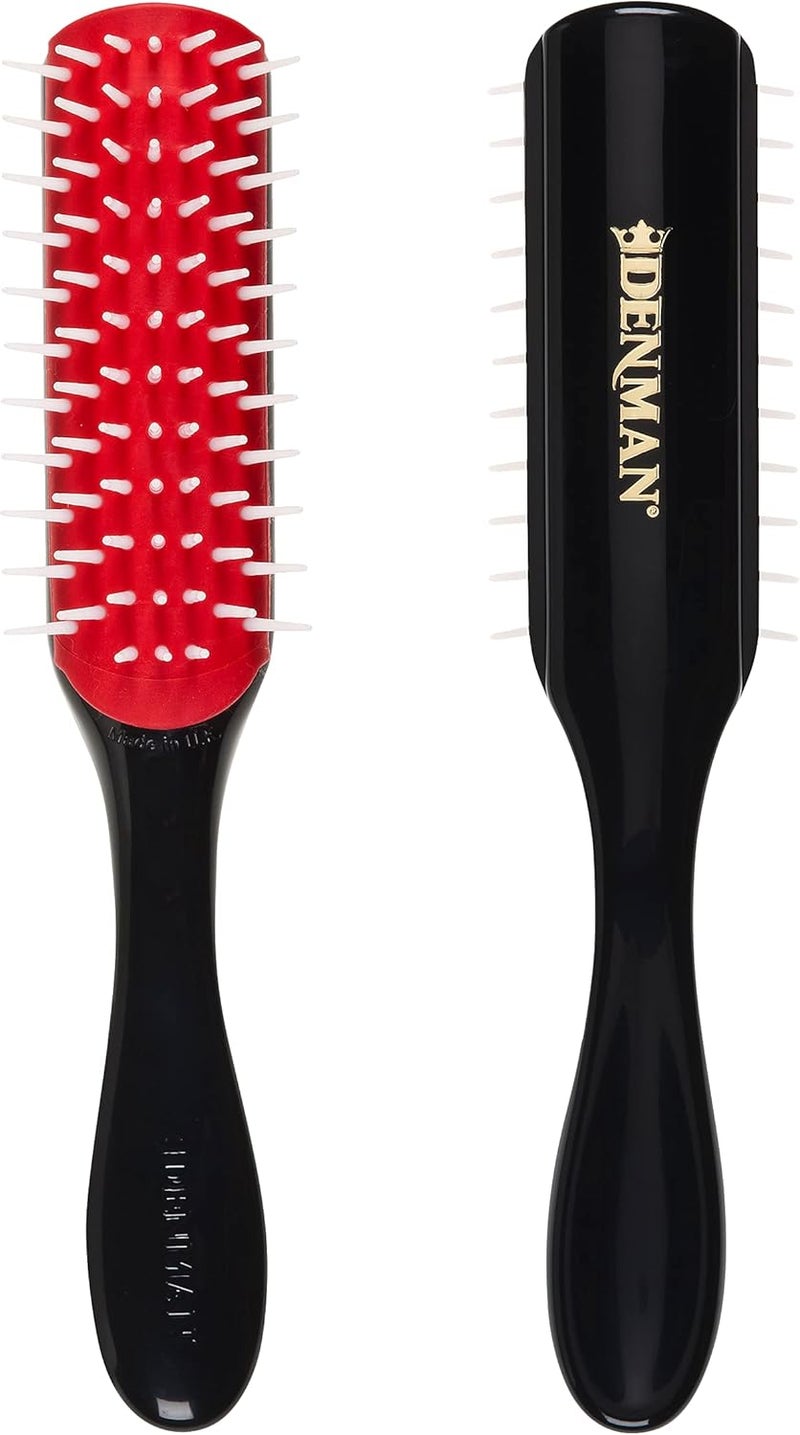 Denman Classic Styling Brush with Free Flow Wide Spaced Pins for Curly Hair - Image 1