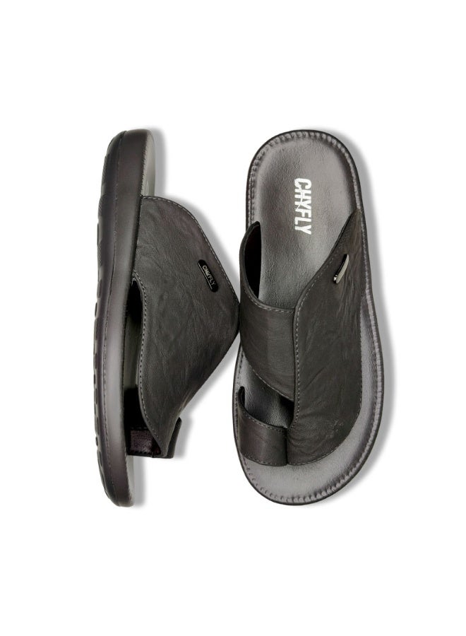 Men's Arabian-Style Toe-Ring Slippers, Open-Toe Flat Slippers, Soft And Non-Slip Casual Summer Slippers, Can Be Paired With A Robe, Suitable For Everyday Indoor And Outdoor Wear In The Gulf Region - Image 3