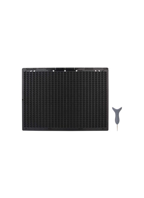 27 Lines 30 Cells Braille Writing Slate with Stylus Portable Braille Fingerboard Writing Learning Tool for Blind and Visually Impaired, 12 x 8.7in