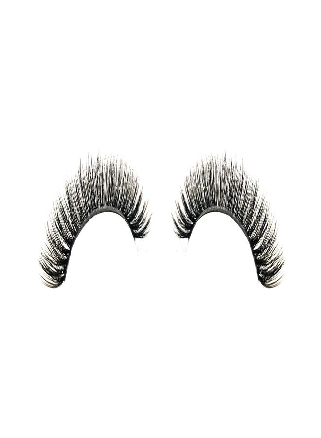 La Belleza False Eyelashes 3D Studio Effect Soft Natural Black Thick Long False Eyelashes Makeup Extension Cat-Eyes - Image 1