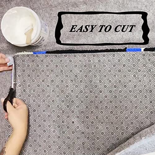 Yushen Antislip Vinyl Tufting Cloth Final Backing Fabric Non Slip Rug Pad with Plum Blossom Pattern for Carpets Rug Making Tufting Cushion Punch Needle 70 x 39 Inch - Image 5