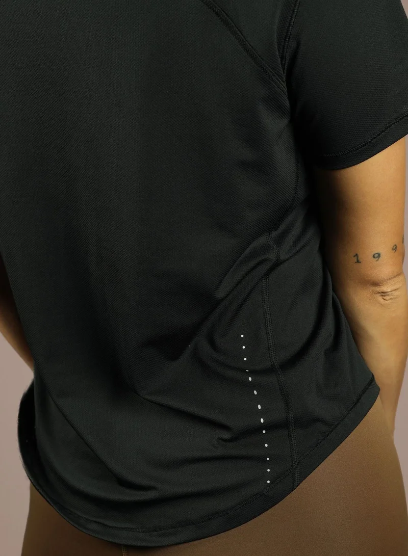 THUGFIT Black Whirlwind Ladies T-shirt - Black for Women | Best Price UAE