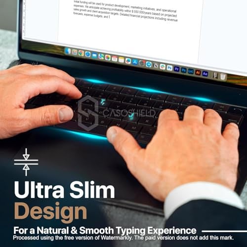 CASOSHIELD Premium Keyboard Cover for 2025-2021 MacBook Pro 14 16 inch M4 M3 M2 M1 Pro/Max, MacBook Air 15" 13.6" M4 M3 M2 Chip A3241 A3114 A2941 A3240 A3113 A2681 Ultra Thin Skin, Tinted - Image 4