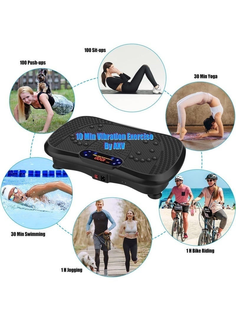 Upgraded Version Can Use Bluetooth Connection and Remote Control ons ，Vibration Plate Fitness Platform Exercise Machine Vibrating Lymphatic Drainage Shaking Full Body Shaker Workout Vibrate Stand Shake Board Sport Gym for Weight Loss Fat Burner for Women Men - Image 2