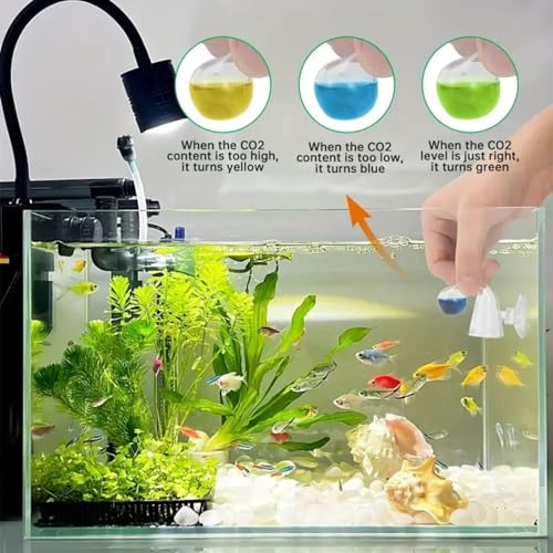 VAYINATO Aquarium 15Ml Co2 Indicator Liquid Solution and Glass Drop Checker Indicator Moniter for Aquarium Fish Tank - Image 3