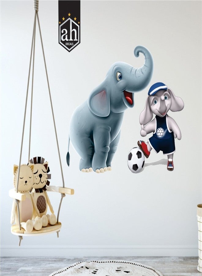 AH Decals Amazing Vinyl Wall Stickers for Home Living Bed Kids Room | Multi-Colors (Elephant_03)-Self-Adhesive - Image 2