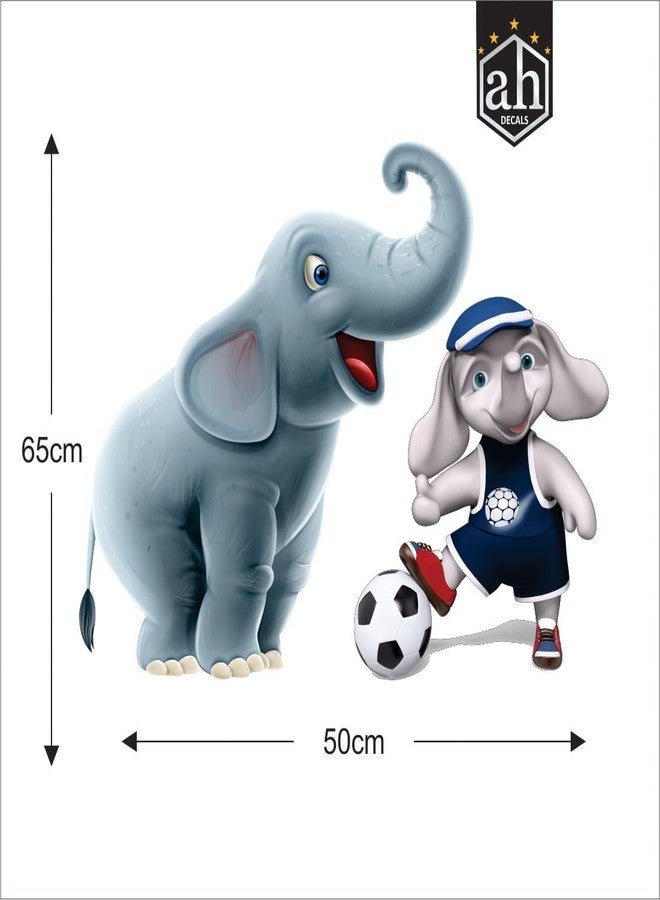 AH Decals Amazing Vinyl Wall Stickers for Home Living Bed Kids Room | Multi-Colors (Elephant_03)-Self-Adhesive - Image 4