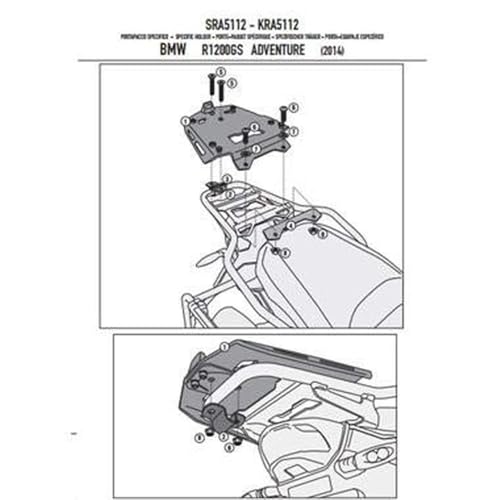 GIVI SRA5112 bike specific Monokey Rear Rack - Image 3