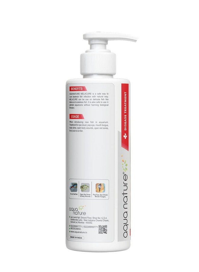 aqua nature AquaNature Melacure Treats Bacterial Fish Infection for Freshwater Aquaria (500ml) - Image 2