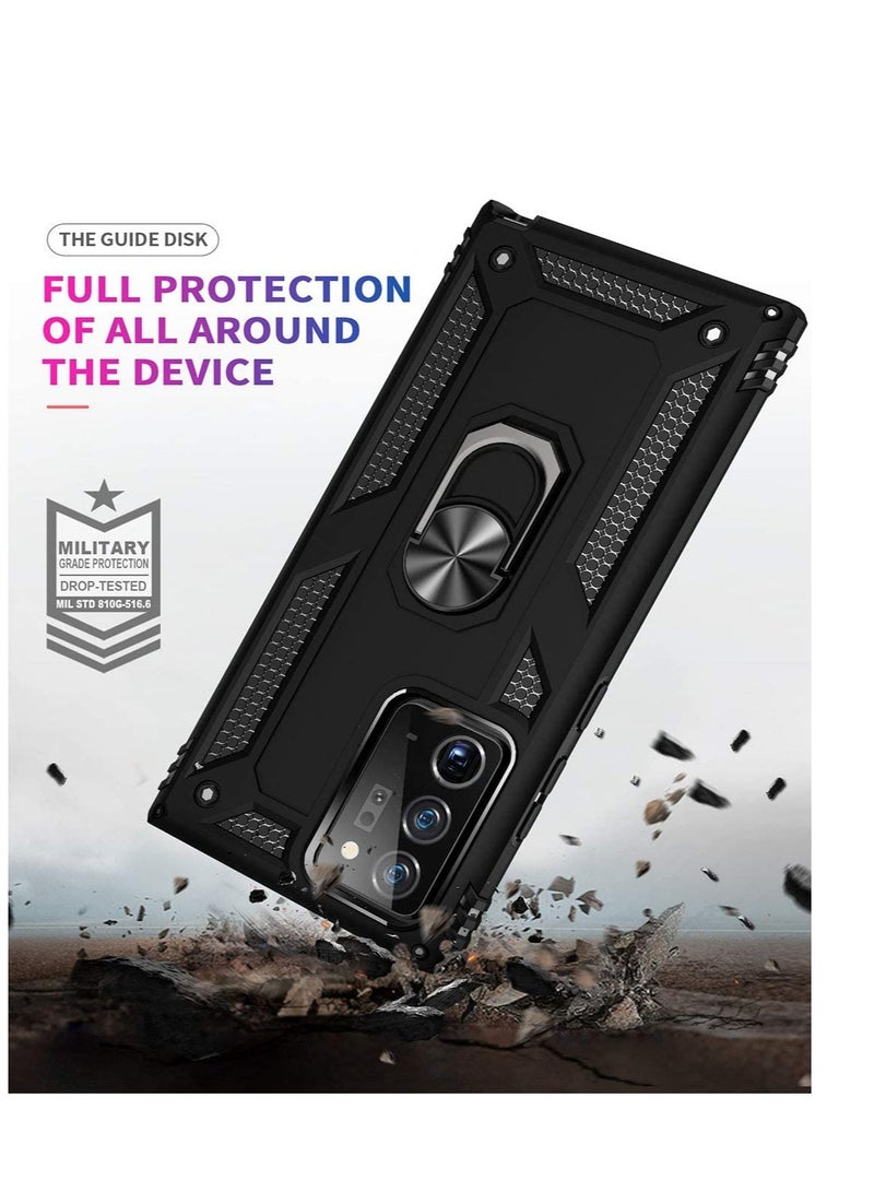 Excefore Note 20 Ultra Case Case for Samsung Note 20 Ultra Military Grade Protective Cases Cover with Ring Car Mount Kickstand for Samsung Galaxy Note 20 Ultra Car Ring Bracket Anti-fall Cover - Image 5