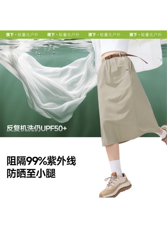 Beneunder Cool-Touch Water-Resistant Sun & Rain Half-Skirt Women'S New Spring Summer Outdoor Travel Cargo Skirt - Image 3