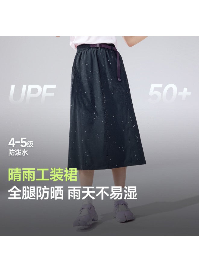 Beneunder Cool-Touch Water-Resistant Sun & Rain Half-Skirt Women'S New Spring Summer Outdoor Travel Cargo Skirt - Image 2