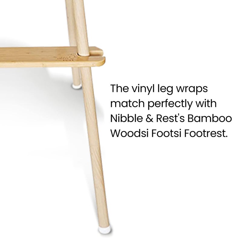 Nibble and Rest Highchair Decorative Leg Wraps, Bamboo Style, Highchair Accessories, Compatible with IKEA Antilop Highchair, Includes 4 Pre-Cut Adhesive Strips - Image 4