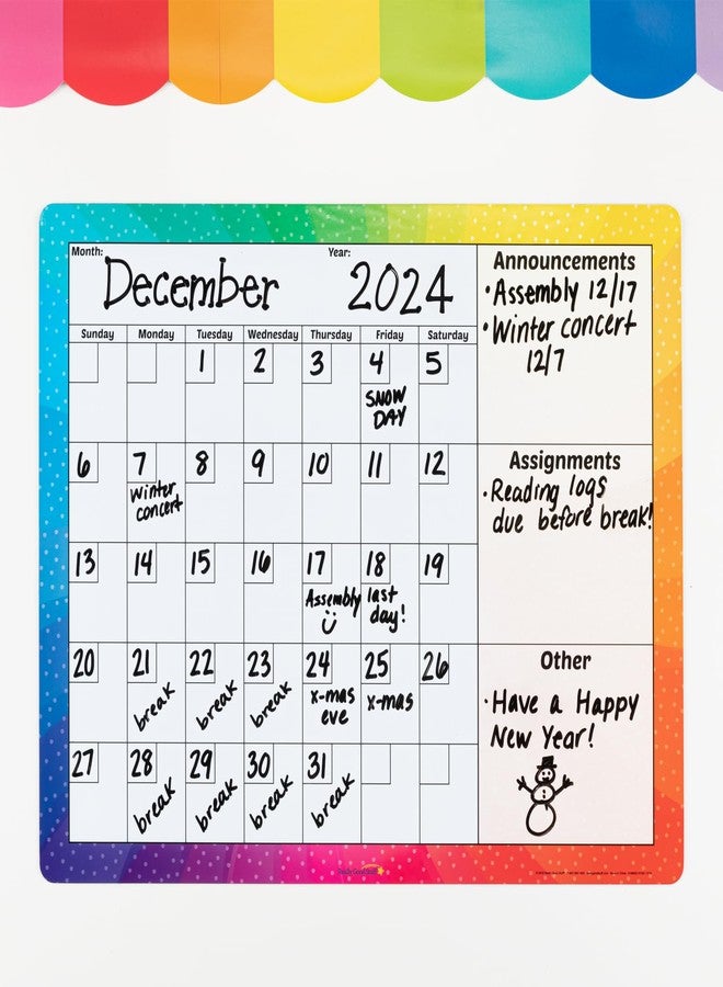 Really Good Stuff Magnetic Dry Erase Calendar - 1 Calendar - Image 1