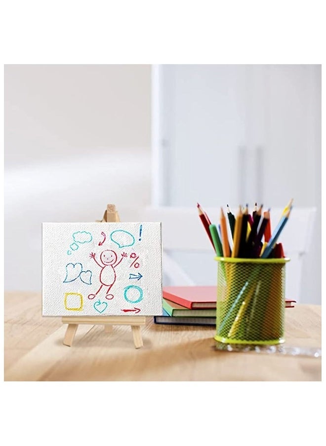 Generic - Mini Wooden Easel, Desktop Small Easel, Wooden Photo Frame Tripod, Digital Oil Painting Display Mini Easel, Advertising Display Stand, 10 Pieces - Image 1