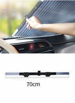 ShebSheb Car Sun Shade For Front Windshield, Large Sun Visor Protector Blocks 99% UV Rays To Keep Your Vehicle Cool Auto Sun Shade Umbrella Fits Front Window Of Various Models  - Image 1