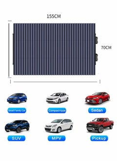 ShebSheb Car Sun Shade For Front Windshield, Large Sun Visor Protector Blocks 99% UV Rays To Keep Your Vehicle Cool Auto Sun Shade Umbrella Fits Front Window Of Various Models  - Image 2