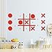 DUOLIYBC Magnetic Tic Tac Toe WallMount GameGame Room DecorHallway DecorPlayroom DecorModern Wall Decals for Kids RoomClassroomOfficesOrange - Image 2