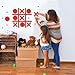 DUOLIYBC Magnetic Tic Tac Toe WallMount GameGame Room DecorHallway DecorPlayroom DecorModern Wall Decals for Kids RoomClassroomOfficesOrange - Image 4