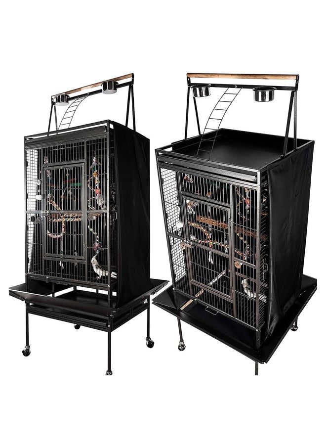 Neostyle Bird Cage Cover for Large Cage, Blackout&Breathable Birdcage Cover for Pets'Good Night(covering cloth)  - Image 4