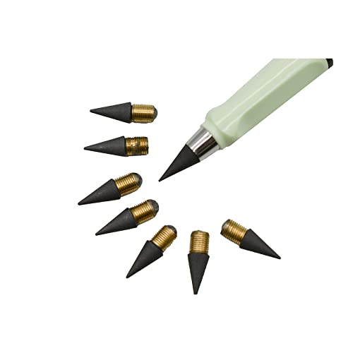 Lopenle 100 Pieces Everlasting Pencil Refills Eternal Pencils Nibs Inkless Eternal Pencils Head for Writing Stationery - Image 3