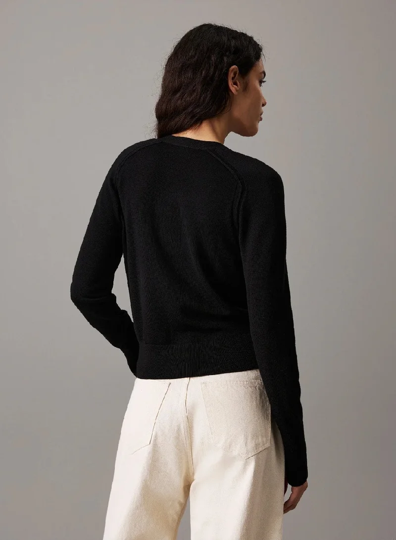 CALVIN KLEIN Slim Merino Cardigan Jumper