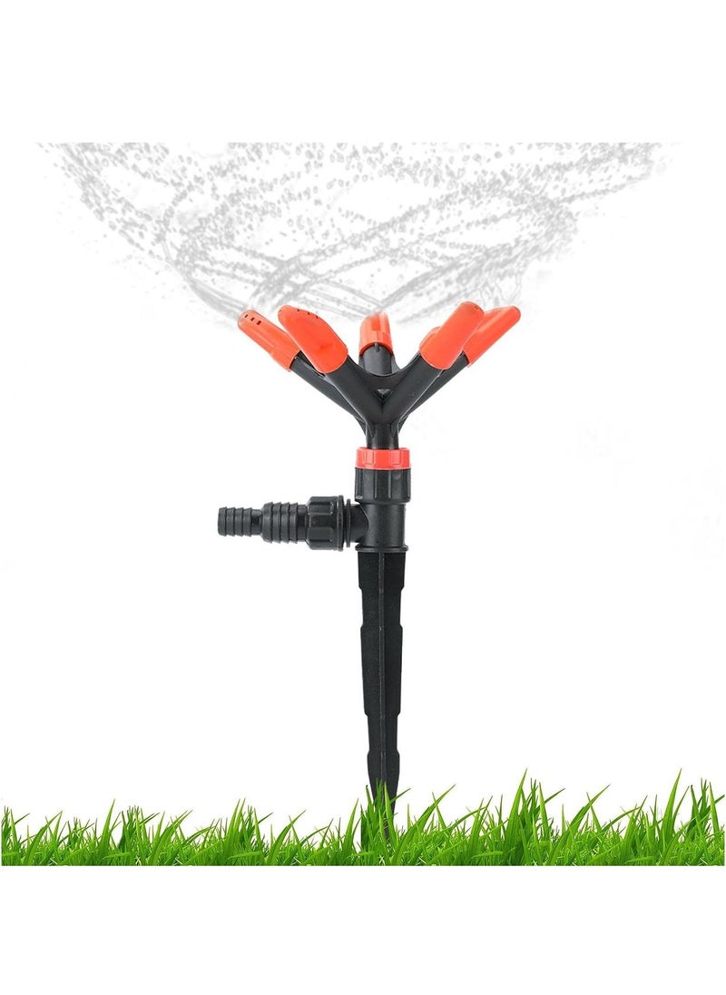 DubaiGallery Lawn Sprinkler Upgrade Garden Watering Automatic 360 Rotating Degree  - Image 2