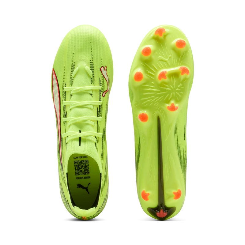 PUMA ULTRA 6 MATCH FG/AG Mens Yellow Football Boots - Image 4