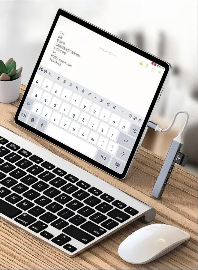 موزع USB صغير محمول من النوع C، 4 في 1 - موزع USB 3.0 + USB 2.0 لأجهزة الكمبيوتر المحمولة، ماك بوك، آيباد، والأجهزة اللوحية - Image 5