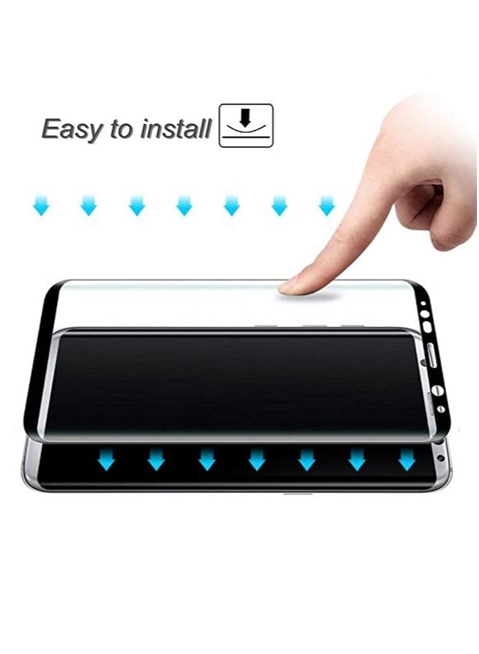 Phone Planet Tempered Glass for Huawei Y7 Full Screen Protector - Black Frame - Image 2