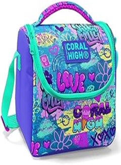 Coral High Kids Thermal Lunch Bag - Lavender Water Green Graffiti Patterned - pzsku/ZEA078CE2289FAC771109Z/45/_/1723236545/2ccdbe1d-1204-438a-94bf-0bebbd6a6b41