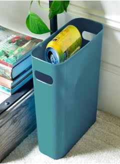 Youngever 1.5 Gallon Slim Trash Can, Plastic Garbage Container Bin, Small Trash Bin with Handles for Home Office, Living Room, Study Room, Kitchen, Bathroom (Teal) - pzsku/ZEA079AAA084443DF9D13Z/45/_/1692791569/b6181914-5c3a-407b-b925-7fa3e1e7666e