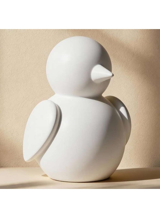 Pan Home Bird Polyresin Decor Figurine - White - Image 1