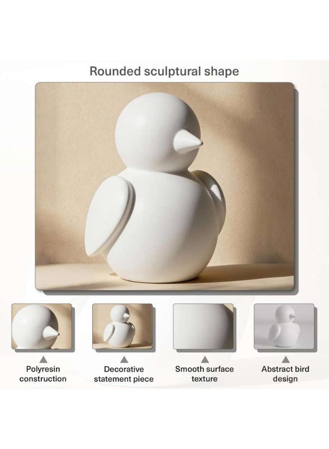 Pan Home Bird Polyresin Decor Figurine - White - Image 4