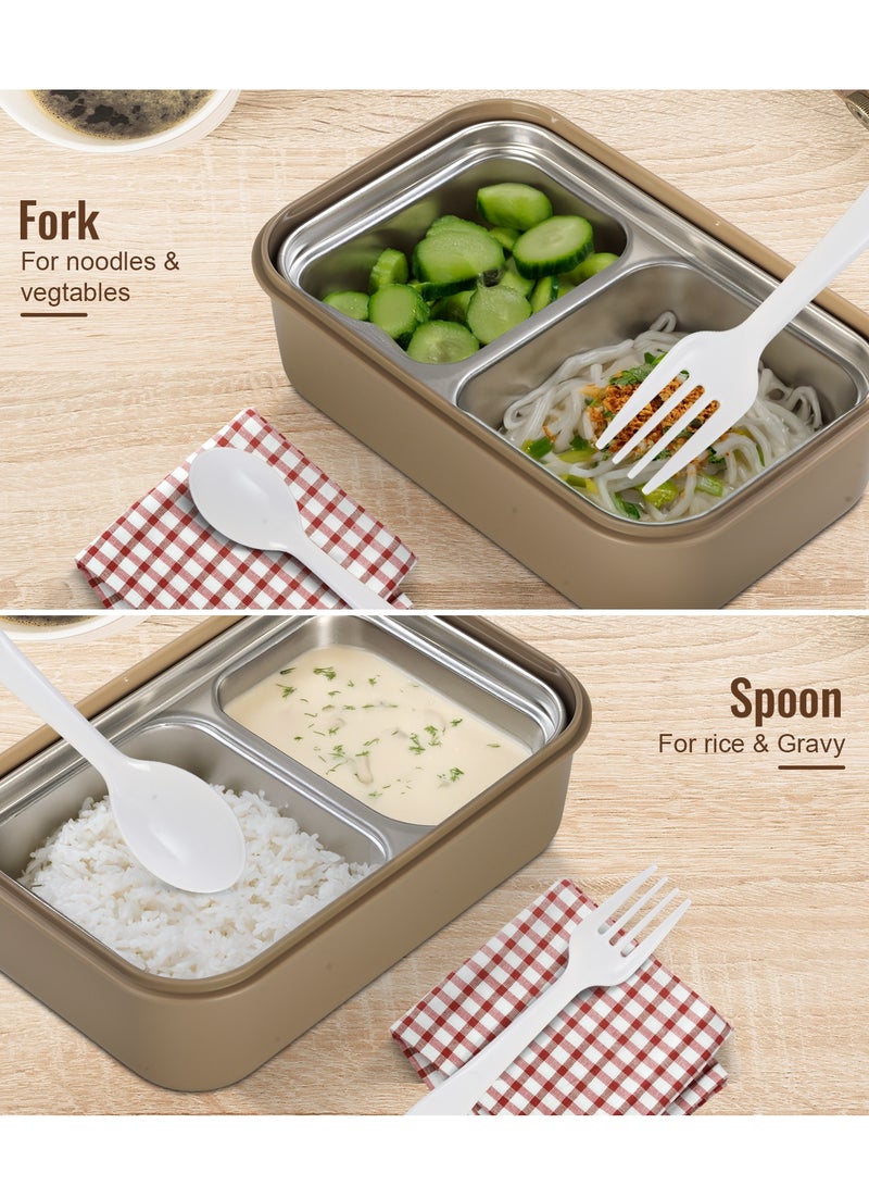 بيبي علبة غداء للأطفال – خالية من مادة BPA ومضادة للتسرب مع فواصل داخلية، آمنة للاستخدام في الميكروويف ومتينة – مثالية للمدرسة والسفر والحضانة (رمادي) - Image 4