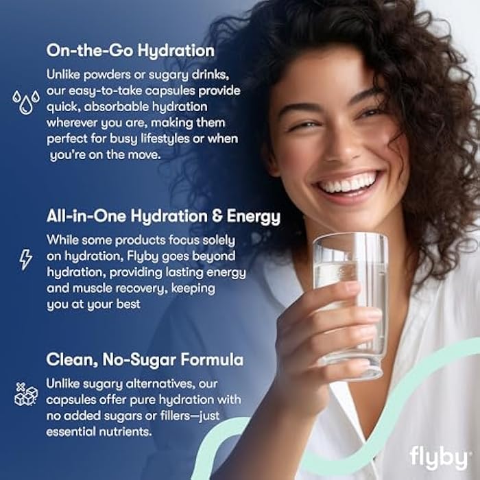 Flyby Electrolyte Capsule - Contains Sodium, Potassium, Vitamin D3, B Vitamins, Copper and Manganese | Electrolytes Recovery | Non-GMO | No Added Sugar – 60 Count - Image 2