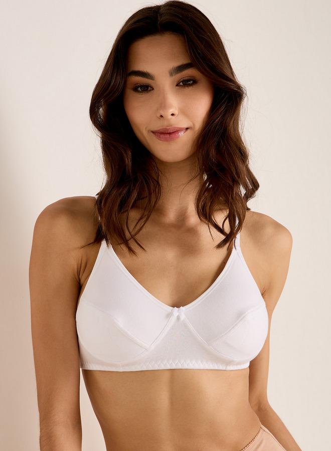 Splash FAV Bow Detail Support Bra with Hook and Eye Closure and Adjustable Strap - Image 1