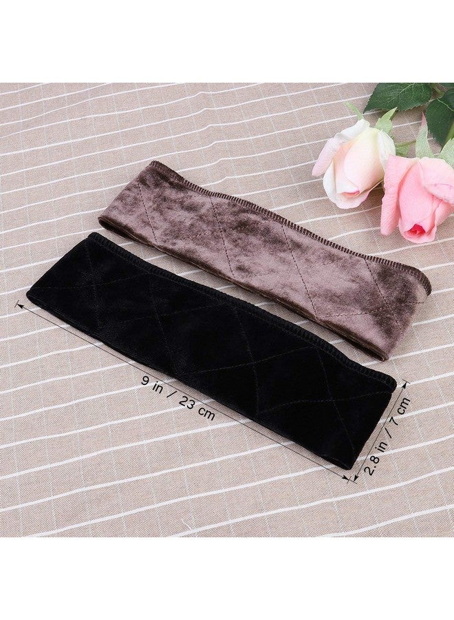sansheng Ansheng 3 Pack Wig Grip Band Velvet Headband Scarf Head Hair Band Extra Hold Wig Adjustable Fastern Stretch Cotton Headband（3 Colors）  - Image 3