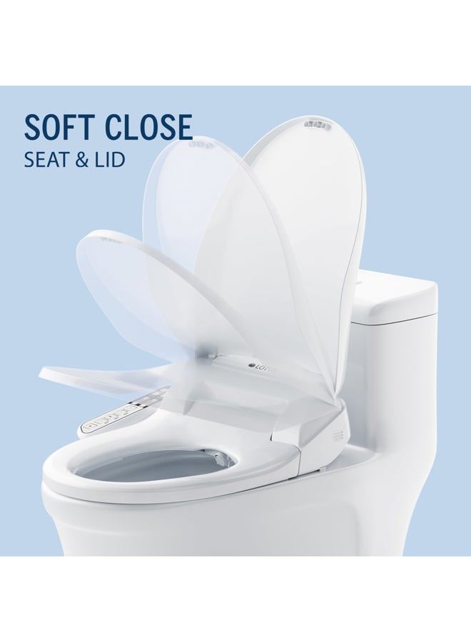 Lotus Hygiene Systems ATS-500 Advanced Smart Toilet Seat Bidet, Heated Seat and Temperature Controlled Wash, Warm Air Dryer, White with 2 Years Warranty - Image 4