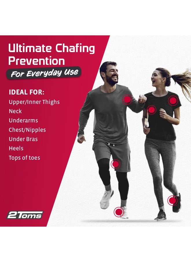 2Toms SportShield XTRA, Soothing All-Day Anti Chafe Prevention, Waterproof Protection from Thigh Chafing and Skin Irritation, 6-Pack Towelettes  - Image 3