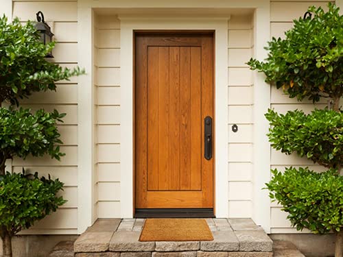 Kempf Coco Coir Doormat Natural Woven - Extra Thick 1-Inch, Heavy-Duty, Indoor Outdoor, No Vinyl Backing for Front Door, Entryway and Porch, 18" x 30" - Image 4