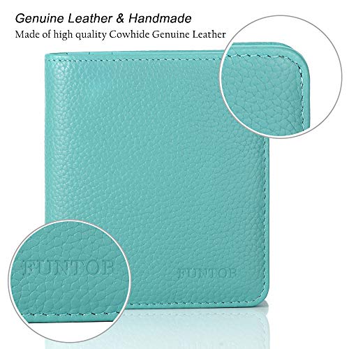 FT FUNTOR FUNTOR Small Wallets for Women, Ladies Small Compact Bifold Pocket RFID Blocking Genuine Leather Wallet for Women - Image 5