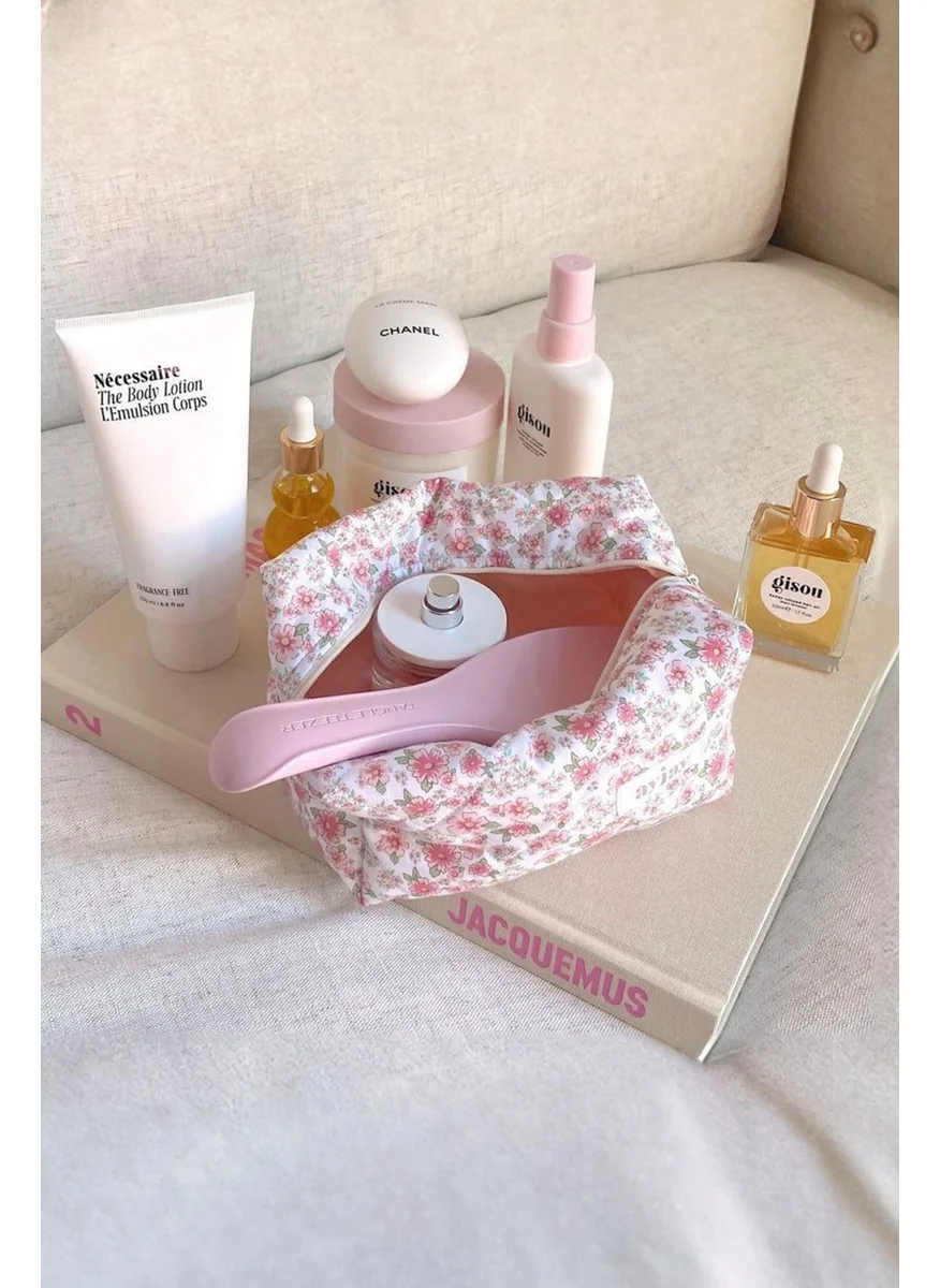 Bahels Pinterest Viral Pattern Crispy Flower Super Size Makeup Bag