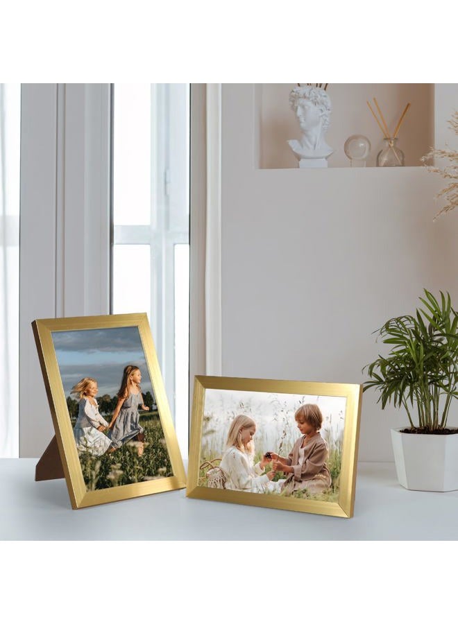 Hoikwo 18 Packs 3.5x5 Gold Multi Picture Frames Set for Family Photos, Artwork, Light weight Bulk 3.5 by 5 Frames Pack for Wall Hanging and Table, Stylish Gift Picture Frames - Image 5