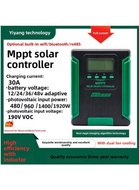 Mppt Solar Controlled Charger Module 12V24V36V48V Solar Controller Fully Automatic Universal Type-Color:Mppt 12v24v36v48v Universal 30a Upgraded Model