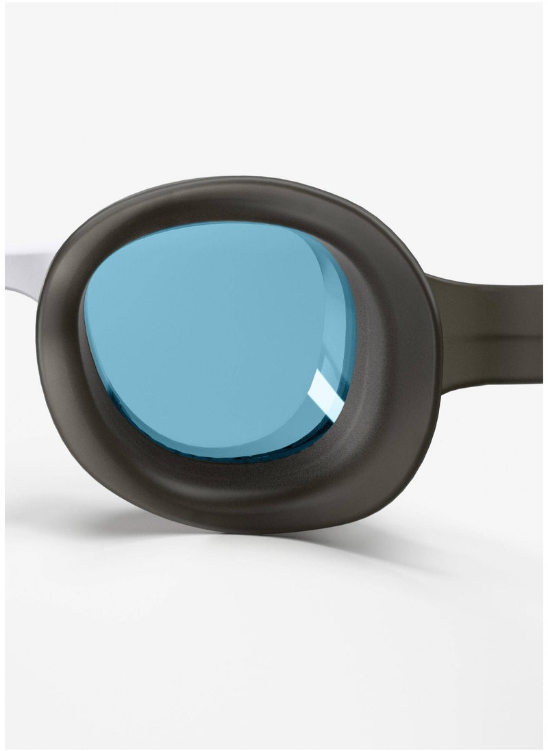 NABAIJI NABAIJI by DECATHLON, Swimming Goggles L Xbase Black White Blue Tinted Lenses  - Image 3