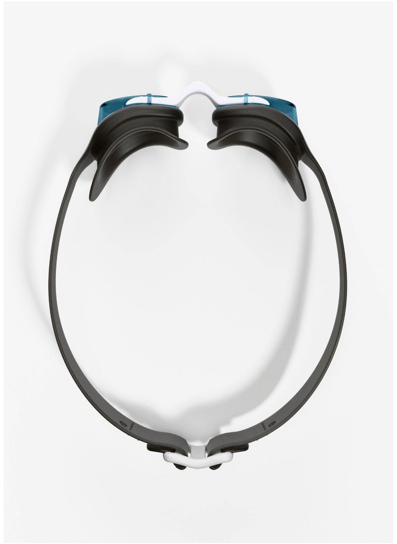 NABAIJI NABAIJI by DECATHLON, Swimming Goggles L Xbase Black White Blue Tinted Lenses  - Image 4